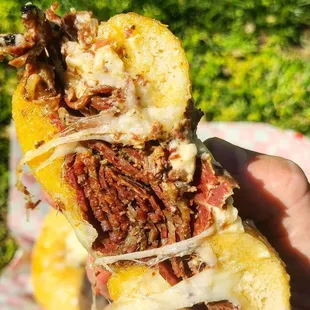 Natitude: Hot pastrami, melted swiss, dijon mustard sauce