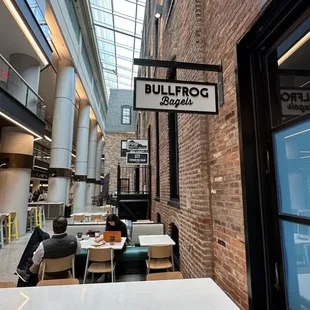 the interior of a restaurant