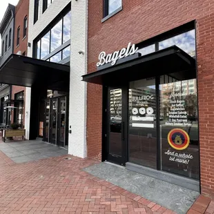 the outside of the building