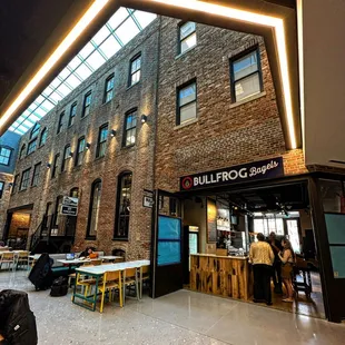 the outside of the building