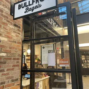 The indoor signage within Western Market.