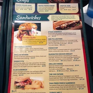 love the menu choices