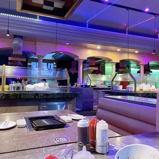 the interior of a restaurant