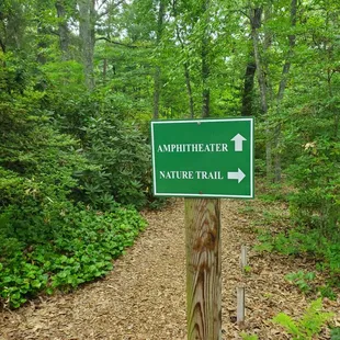 I went to the amphitheater and came back up the nature trail
