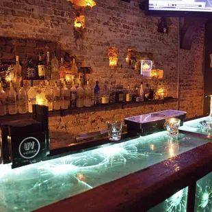 Front bar with bullet impacts.