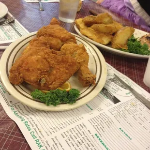 Fried chicken is actually decent