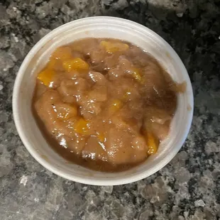 Peach cobbler