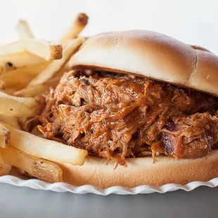 Our Pulled Pork Sandwich. Just like you make at home, only better ;)