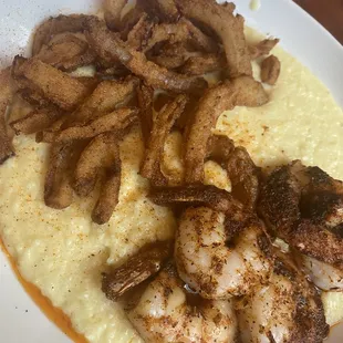 Shrimp &amp; Grits (no egg)