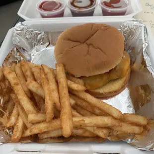 Hickory Bacon Burger Combo