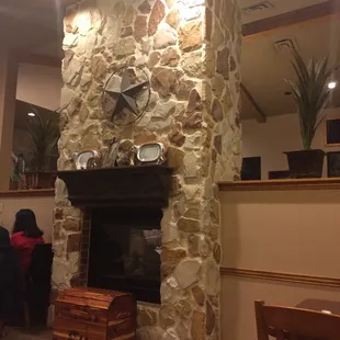 Dining area...to bad it&apos;s not on fire!