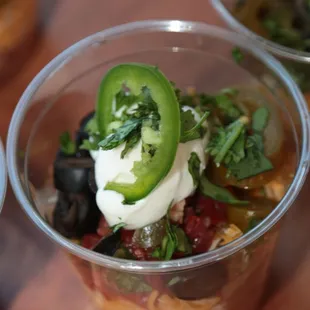 Individual 7 Layer Dips w/ Tort Chips