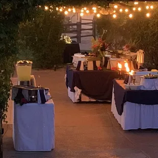 Outdoor Reception w/ Buffet, Salad Bar, Carving Station, Children's Buffet