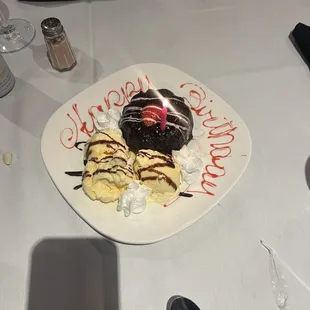 My birthday dessert