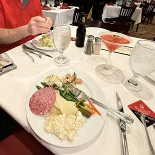 A sampling from the salad bar.