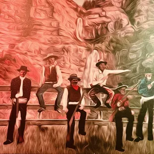 Art inside the Old Western course