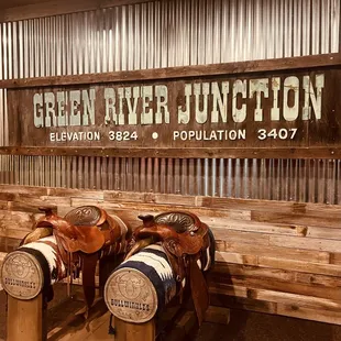 Entrance to Old Western themed mini golf course