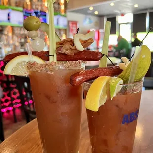 Bacon Bloody Mary and a regular