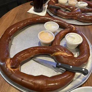 Giant pretzel.
