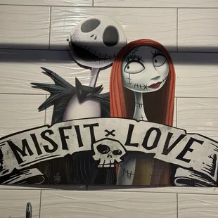 Above the craft beer dispenser.