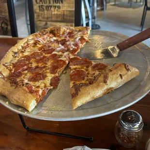 Pepperoni pizza at Bullwinkle's in Five Forks.