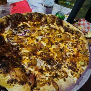 Buffalo chicken pizza