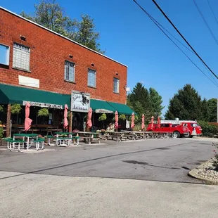 Outside on a sunny fall day
