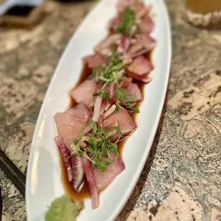 a plate of food on a table