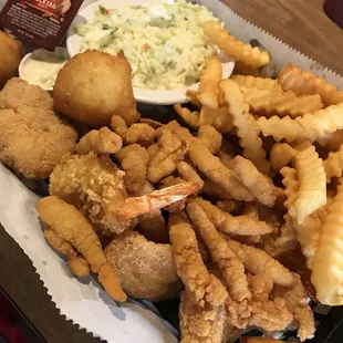 The seafood dinner is phenomenal.
