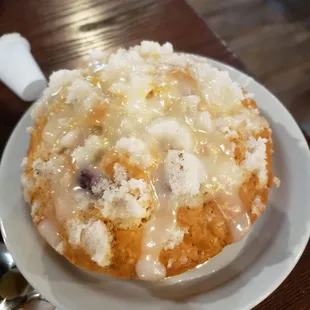 Blueberry lemon muffin.
