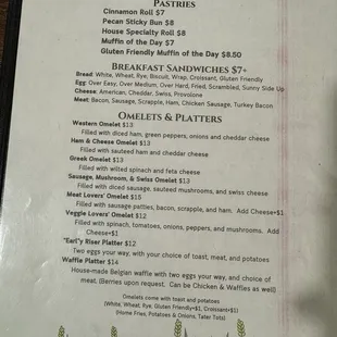 Menu front July 2024