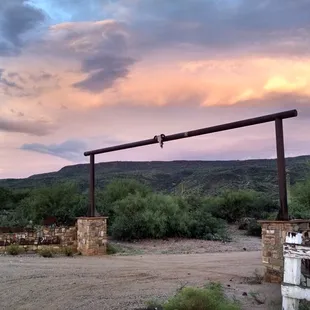 Entrance into the ranch.