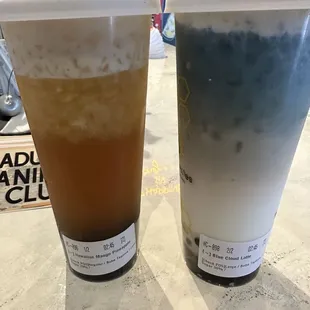 Hawaiian mango pineapple &amp; Blue Cloud Latte