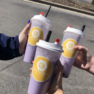 3 taro teas