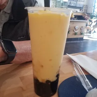 Thai Iced Tea with Boba was good.