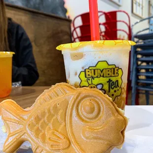 Nutella taiyaki, Dirty Milk Tea