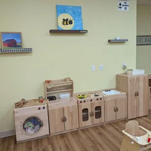 Kitchen and laundry room