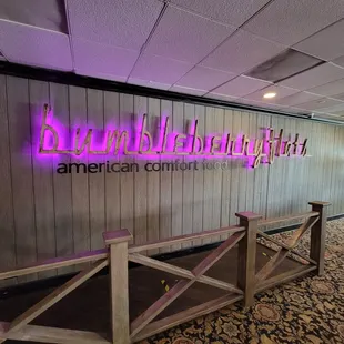 the entrance to the restaurant