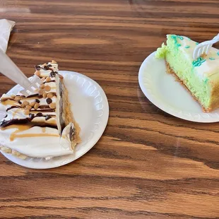 The Elvis and lime cheesecake