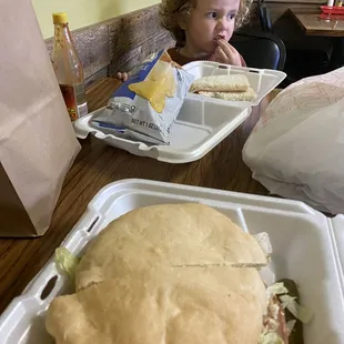 Up close, their special that day which was a turkey bacon ranch, excellent