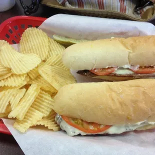 The roast beef with provolone