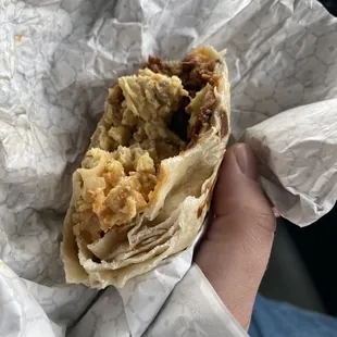 Chorizo Breakfast Burrito