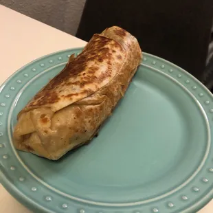 My super sad photo of the GREATEST BURRITO