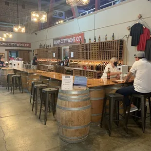 people sitting at the bar