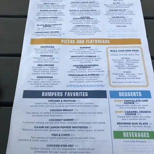 Menu @ Bumpers Landing