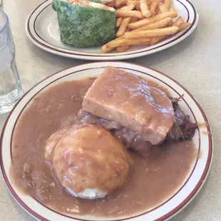 Half beef commercial and Buffalo chicken wrap