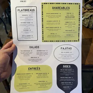 Food menu