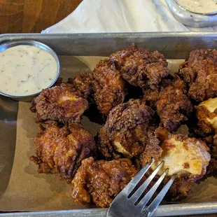 Boneless buffalo wings