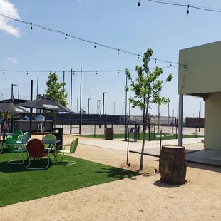 Sand volleyball court