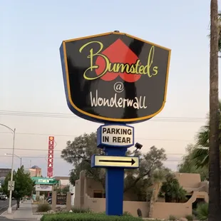 a sign for a restaurant